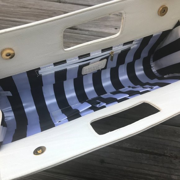 Charming Charlie Women Clutch Bag Purse White Read - Picture 11 of 13